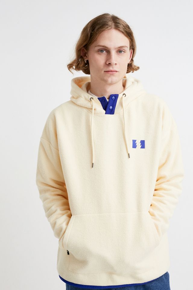 The Hundreds Shadewell Ivory Fleece Pullover Hoodie Urban Outfitters UK