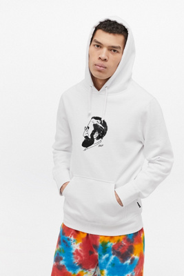 white hoodie graphic