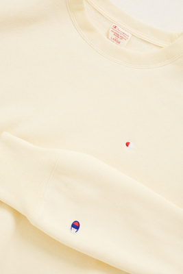 champion x uo ecru pullover hoodie