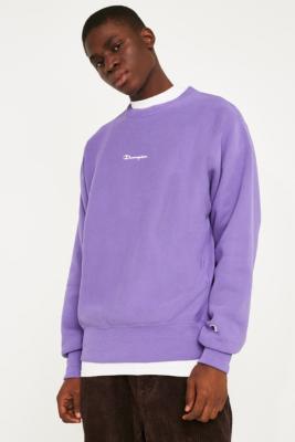 purple champion crewneck sweatshirt