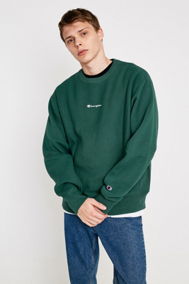 champion crewneck sweatshirt green