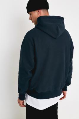 champion uo exclusive small script blueberry hoodie