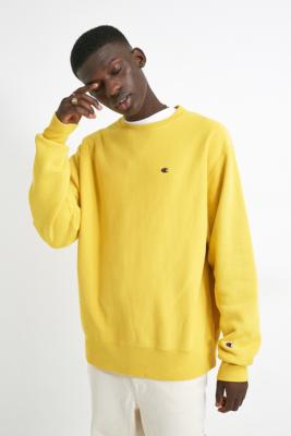 mustard color champion sweatshirt