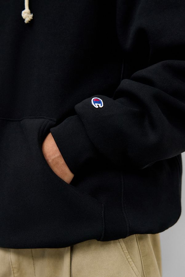 Slide View: 3: Champion Black Reverse Weave Hoodie