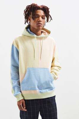 pastel colorblock hoodie