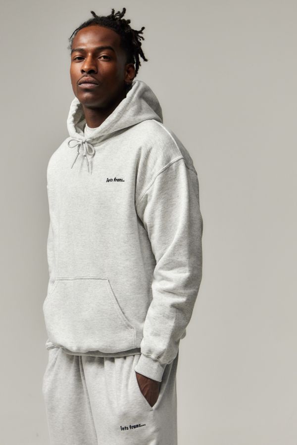 Vista diapositiva: 3: iets frans... Light Grey Hoodie