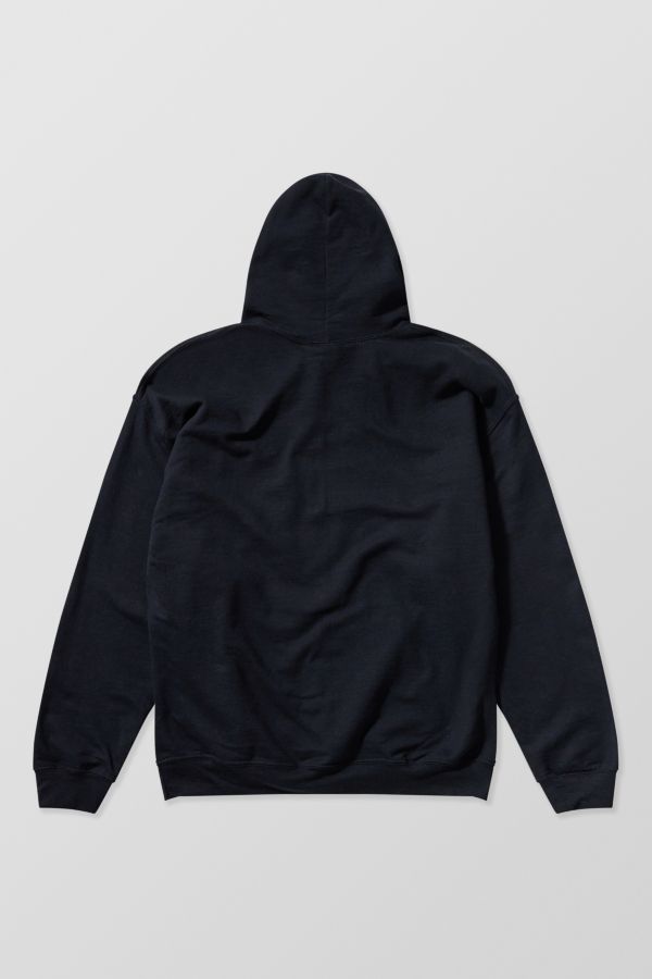 Slide View: 8: iets frans...Black Big Embroidered Hoodie