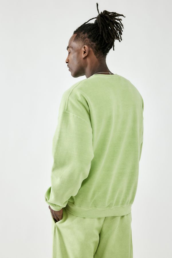 Slide View: 4: iets frans... Limette Bestickt Logo Sweatshirt