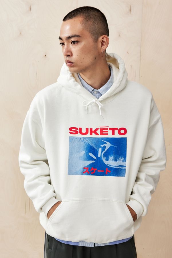 Slide View: 1: UO Ecru Suketo Kapuzenpullover