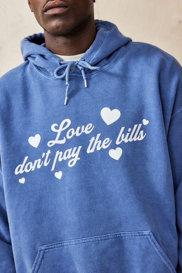 Slide View: 1: UO Love Don't Pay The Bills Hoodie