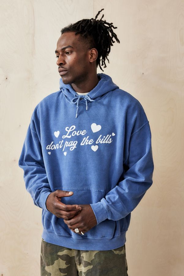 Slide View: 2: UO Love Don't Pay The Bills Hoodie