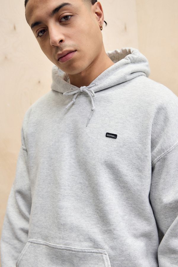 Slide View: 1: iets frans... Grey Marl Badge Hoodie