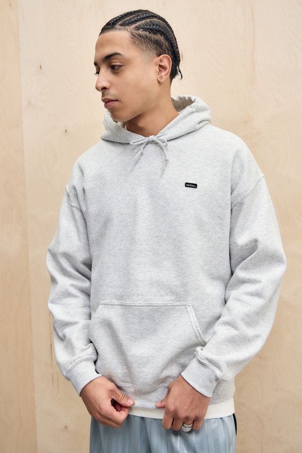 Slide View: 2: iets frans... Grey Marl Badge Hoodie