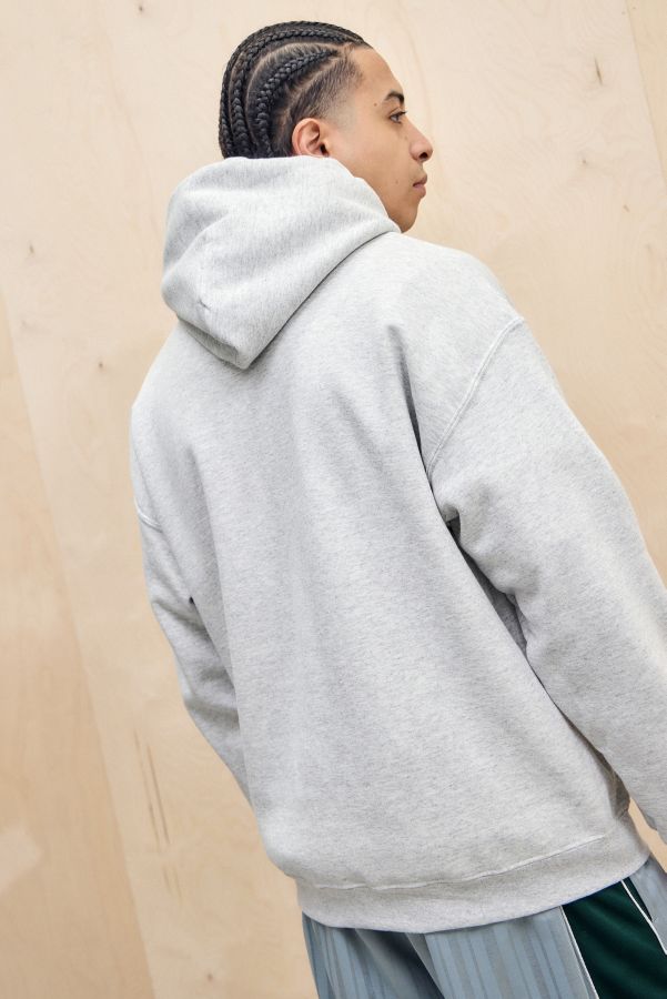 Slide View: 4: iets frans... Grey Marl Badge Hoodie