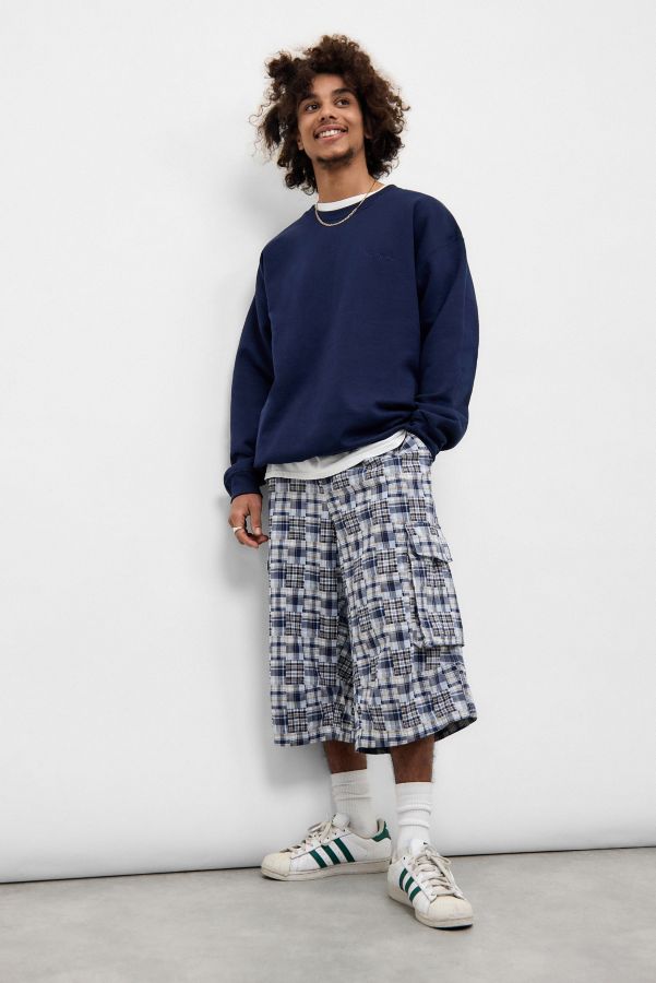 Slide View: 2: iets frans... Marineblau Besticktes Sweatshirt