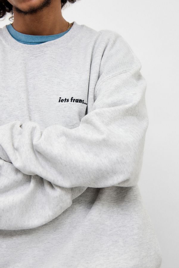 Slide View: 3: iets frans... Grey Marl Embroidered Sweatshirt