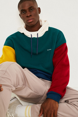 colour block hoodie urban outfitters