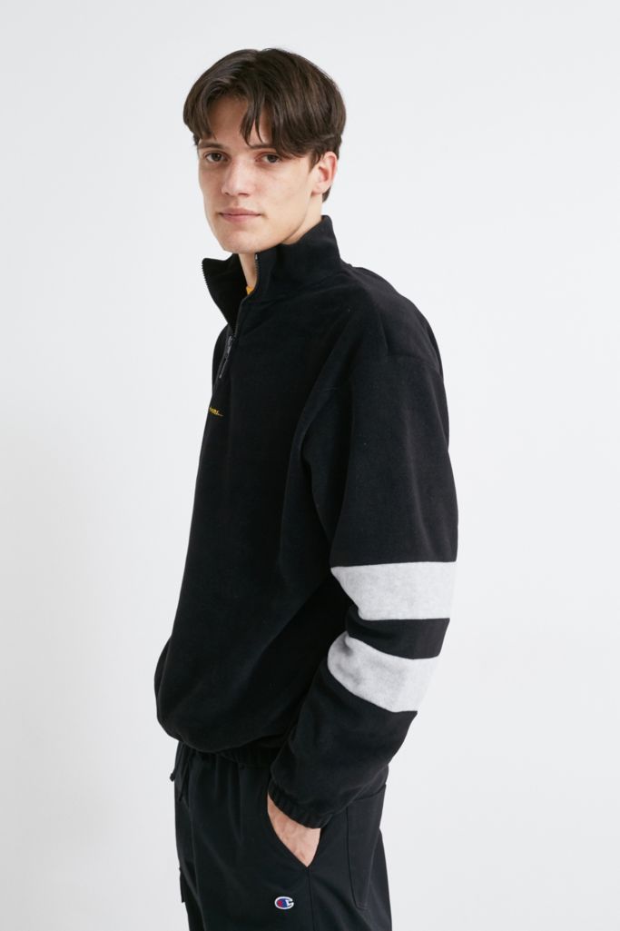 iets frans… Black Polar Fleece Mock Neck Sweatshirt | Urban Outfitters UK