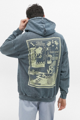 grey washed hoodie