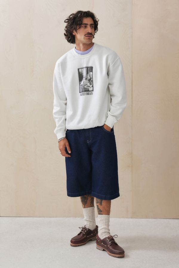 Slide View: 3: UO White Kurt Cobain Sweatshirt