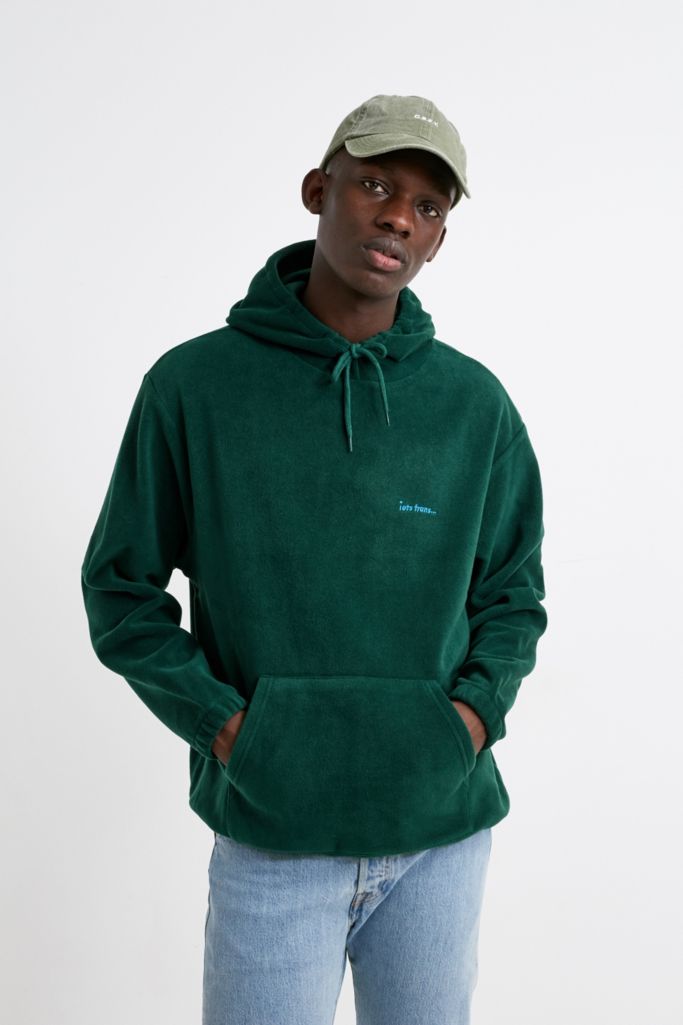iets frans… Green Fleece Hoodie | Urban Outfitters UK