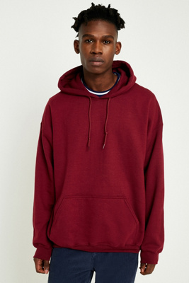 burgundy oversized hoodie