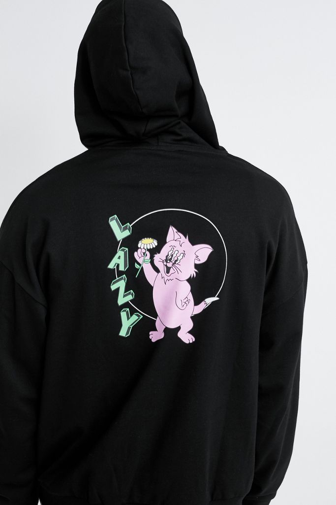 Lazy Oaf Flower Kitty Hoodie | Urban Outfitters UK