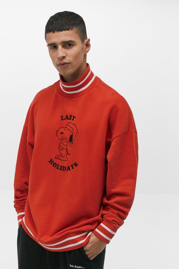 Lazy Oaf X Peanuts Christmas Sweatshirt Urban Outfitters UK