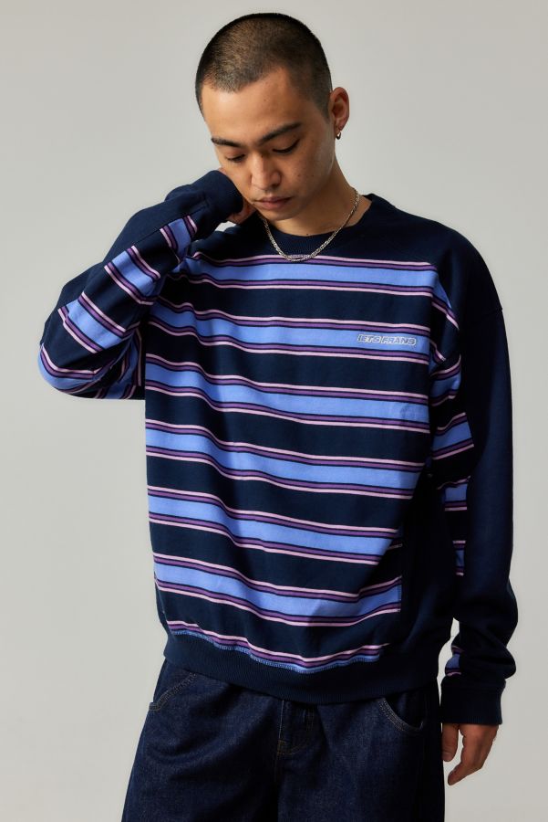 Slide View: 1: iets frans... Stripe Sweatshirt