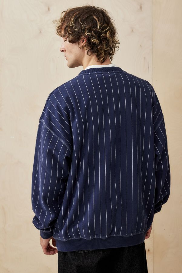 Slide View: 4: iets frans... Navy Pinstripe Sweatshirt