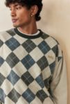 Thumbnail View 2: BDG Argyle Washed Sweatshirt