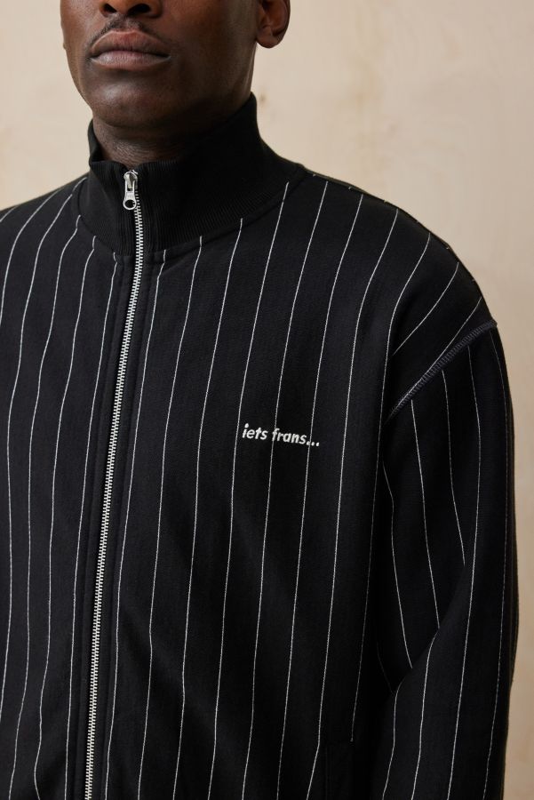 Slide View: 2: iets frans... Black Pinstripe Track Top