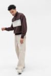 Thumbnail View 2: iets frans... Brown Panelled Mock Neck Pullover