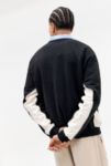 Visualizzazione miniature 4: iets frans.... Black & Ecru Octavius Panel Sweatshirt