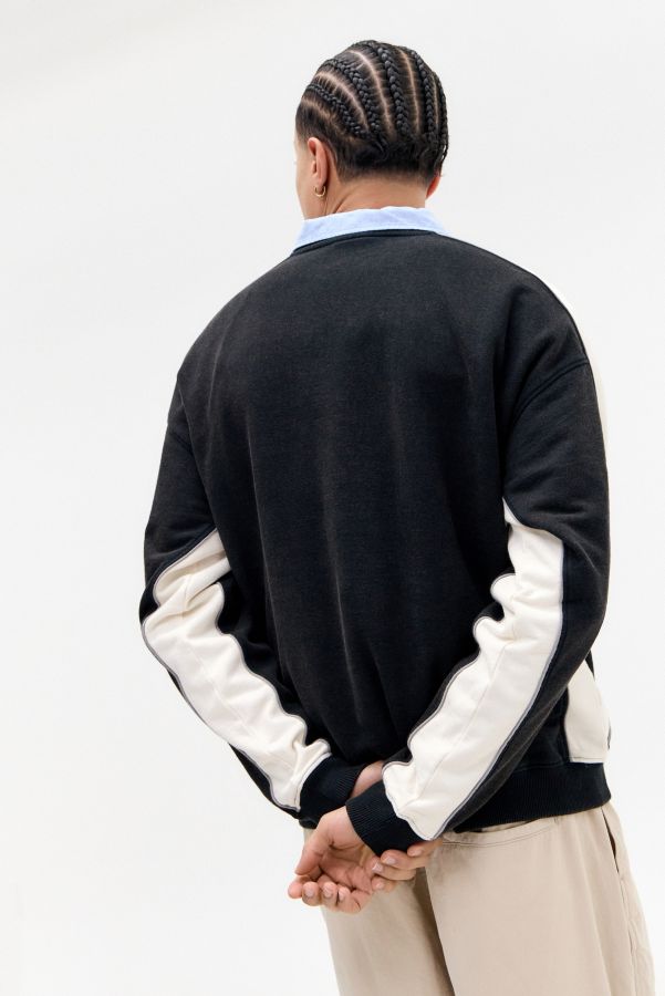 Slide View: 4: iets frans.... Black & Ecru Octavius Panel Sweatshirt