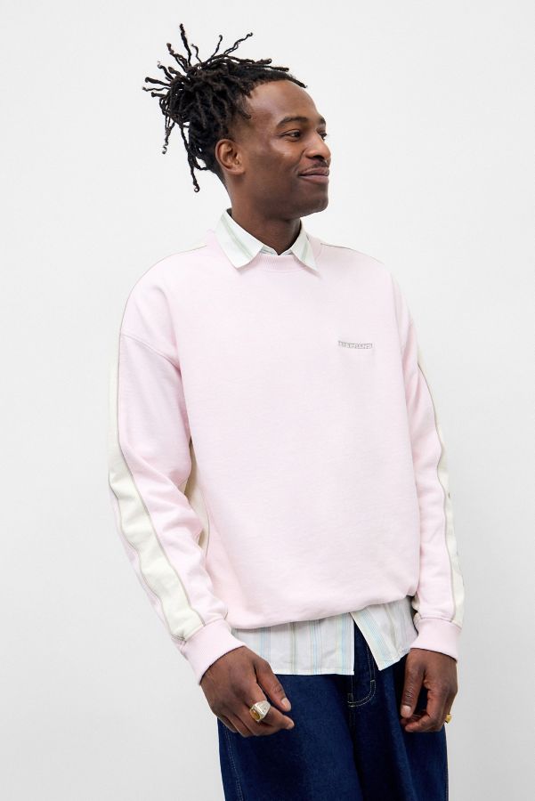 Vista diapositiva: 1: iets frans... Pink Octavius Panel Sweatshirt