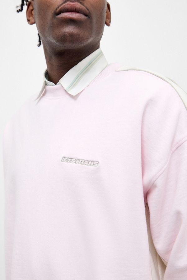 Slide View: 3: iets frans... Pink Octavius Panel Sweatshirt