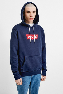 navy blue levis hoodie