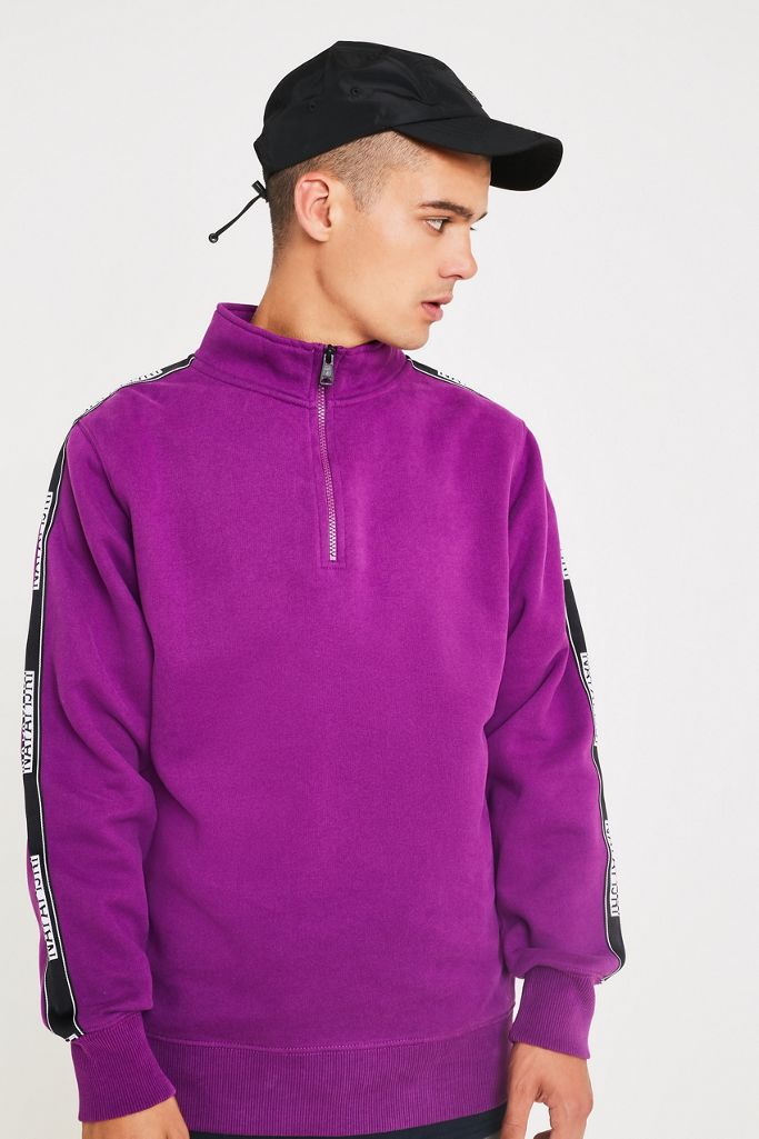 Napapijri Purple QuarterZip Jacket Urban Outfitters UK