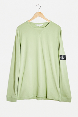 calvin klein green sweatshirt