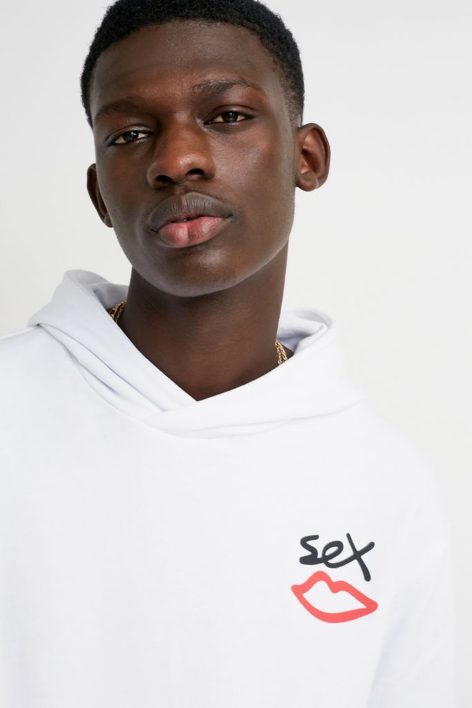 Sex Skateboards Sex Logo White Hoodie Urban Outfitters Uk