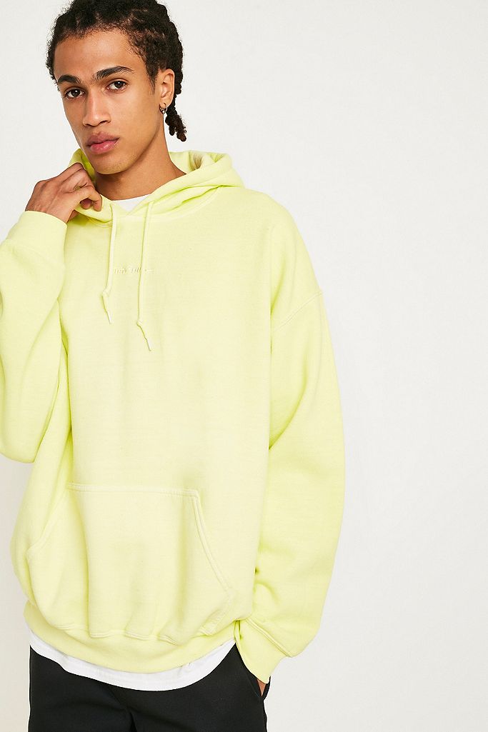 iets frans… Embroidered Fluorescent Hoodie | Urban Outfitters UK