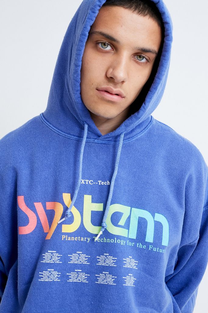 Urban Outfitters Hoodie „Systems“ in Blau Urban Outfitters DE