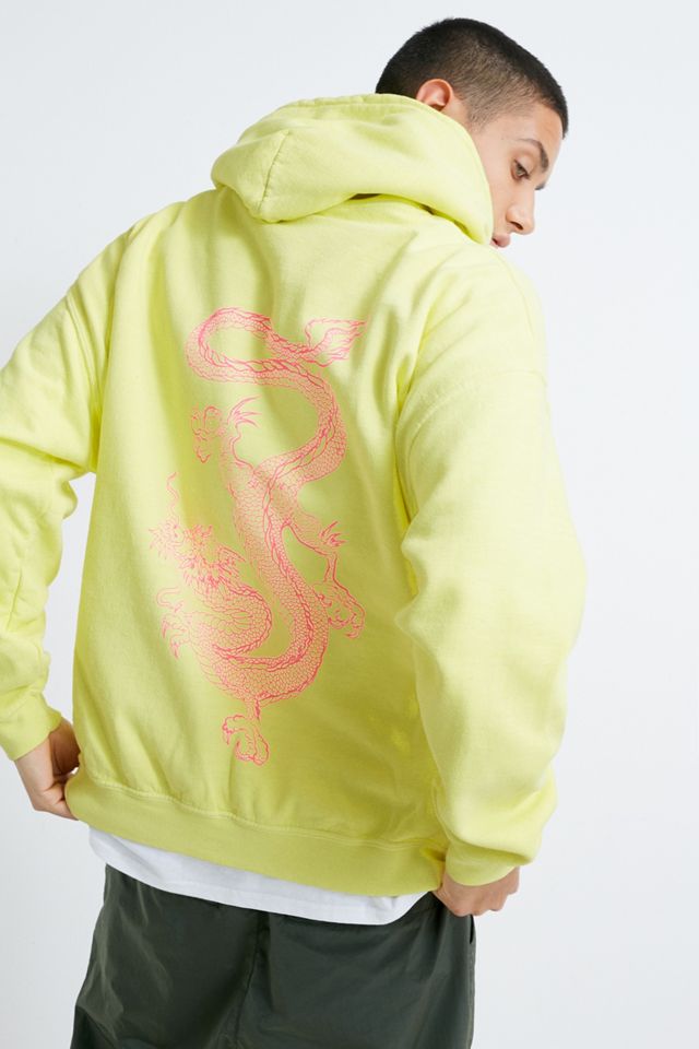 UO Everything Is Temporary Lemon Hoodie Urban Outfitters UK