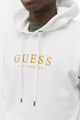 guess white hoodie