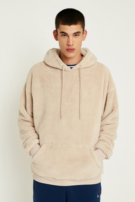 champion faux fur hoodie