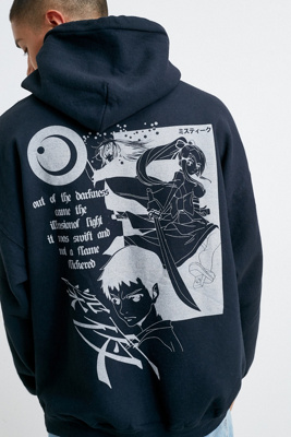 black hoodie anime