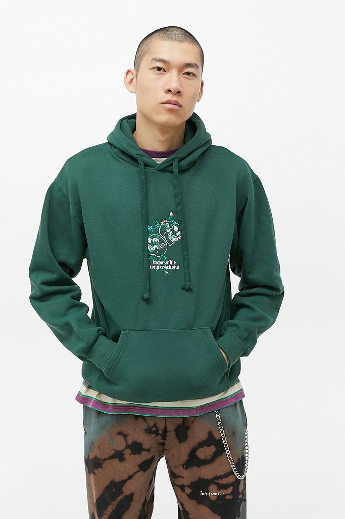 Impossible Conversations You and Me Rainforest Green Hoodie | Urban ...