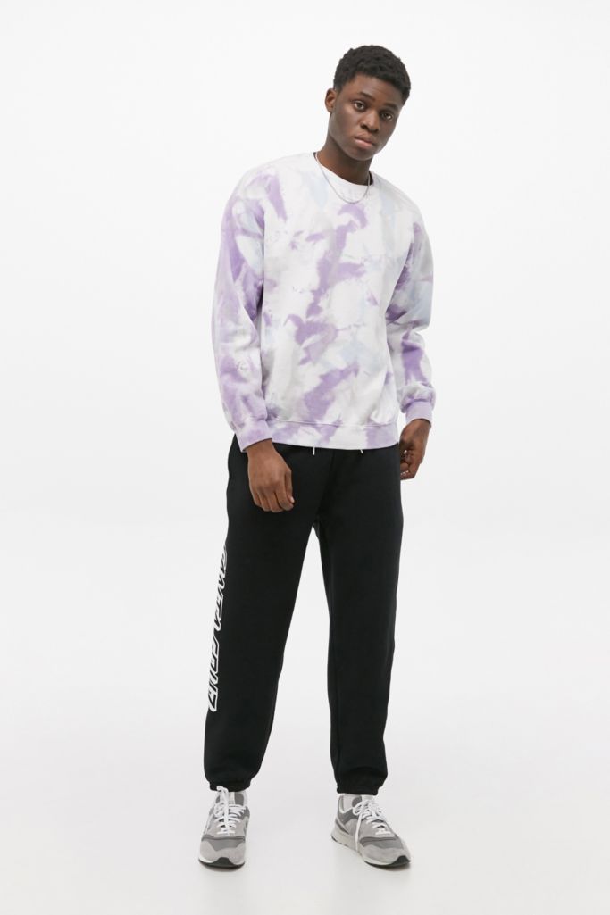 iets frans… White Tie-Dye Crew Neck Sweatshirt | Urban Outfitters UK