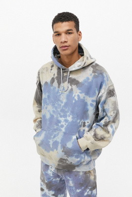 blue tie dye hoodie